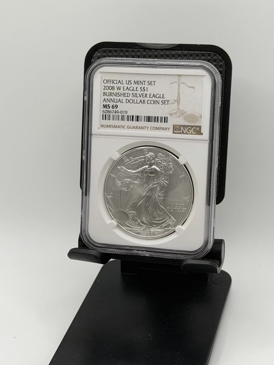 鑑定銀貨～2008 American Silver Eagle MS69 NGC 鑑定銀貨～2008 American Silver Eagle MS69 NGC 2008 American Silver