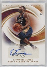 2019-20 Immaculate Past and Present Signatures Gold /10 E'Twaun Moore Auto 0c6