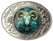Fibbia cintura oroscopo segno stella capra zodiaco in confezione regalo