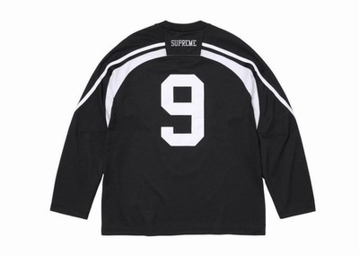 シュプリーム　Misfits ホッケーシャツ　sizeL Supreme The Misfits Hockey Jersey Black Large V-Neck Long Sleeve