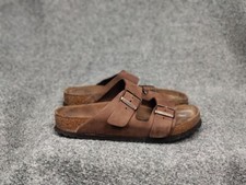 Birkenstock Arizona Leather Brown Sandals Unisex Shoes