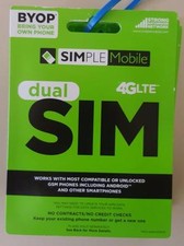 Simple Mobile 40 Unlimited Plan Preloaded Sim Card 2 Month Included Unactivated