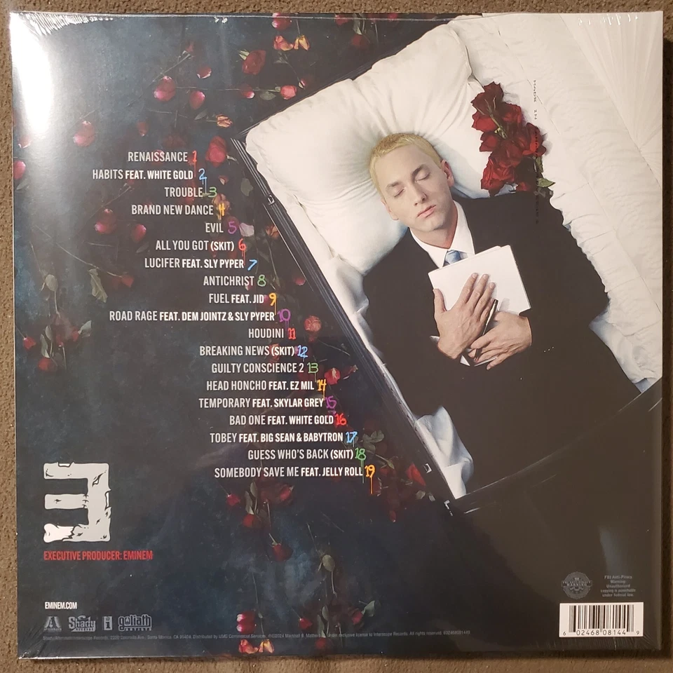 EMINEM THE DEATH OF SLIM SHADY COUP DE GRÂCE CRAYON VINYL VARIANT MULTICOLOR - Image 3 of 3