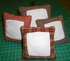 TINY OR SMALL TUCK PILLOW for finishing cross stitch/needlework - YOUR CHOICE
