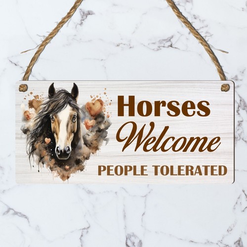 Horse Gifts For Girls For Women Stable House Sign Horse Lover Gift Mum Daughter - Picture 8 of 10
