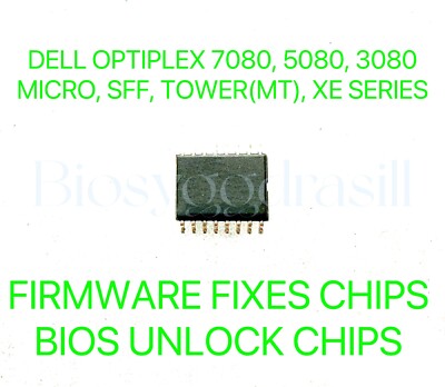 DELL OPTIPLEX 7080, 5080, 3080, MICRO, SFF, TOWER(MT), XE, NO PASSWORD BIOS CHIP