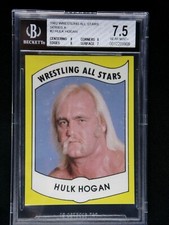 HULK HOGAN 1982 WRESTLING ALL STARS ROOKIE CARD #2 BGS 7.5 NEAR MINT+ SERIES A