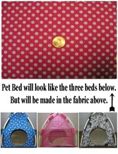 Handmade Pet Bed Pup Tent for Cats/Dogs/Small Animals  11 2 sizes available 