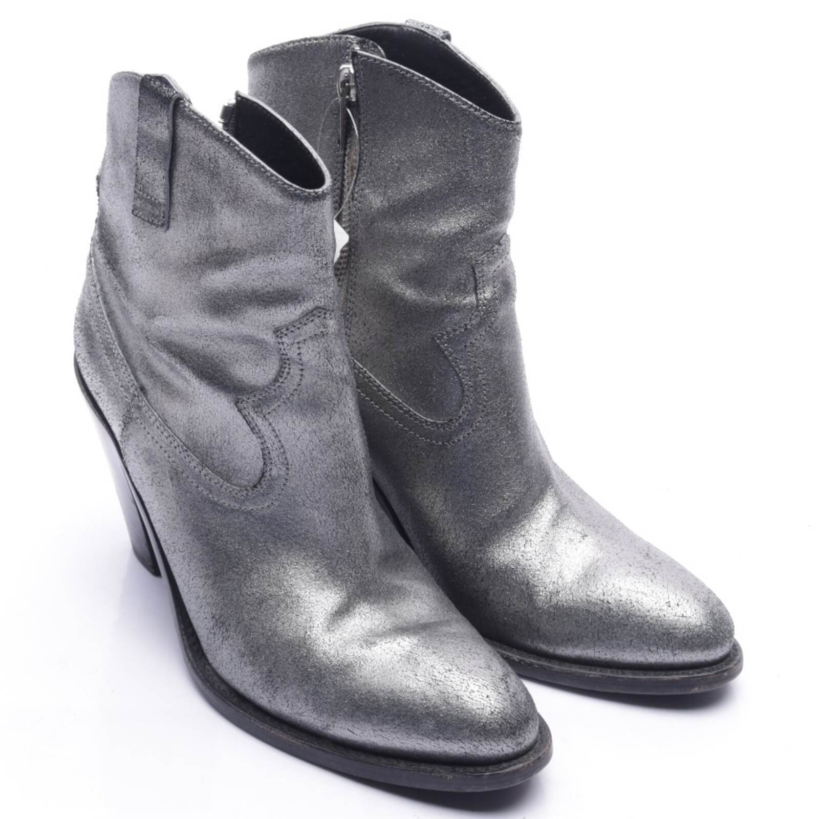 Stivaletti Saint Laurent metallizzati 37 euro