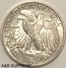 (1) “S” Mintmark Walking Liberty Half Dollar Au-Bu Uncirculated 90% Silver