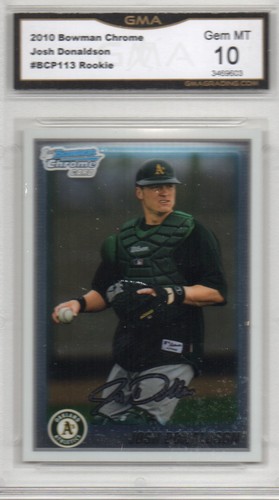 2010 BOWMAN CHROME BCP113 JOSH DONALDSON ROOKIE BASEBALL CARD NEW YORK 