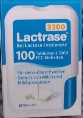 Lactrase 3300 100 Tabletten - Lactose Intoleranz Pzn 9545215 neue Klickpackung-A