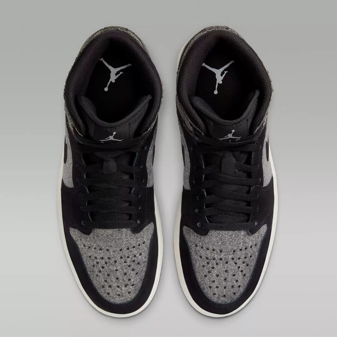Nike Air Jordan 1 Mid SE Black Denim HJ4363-001 US Men's Size | eBay