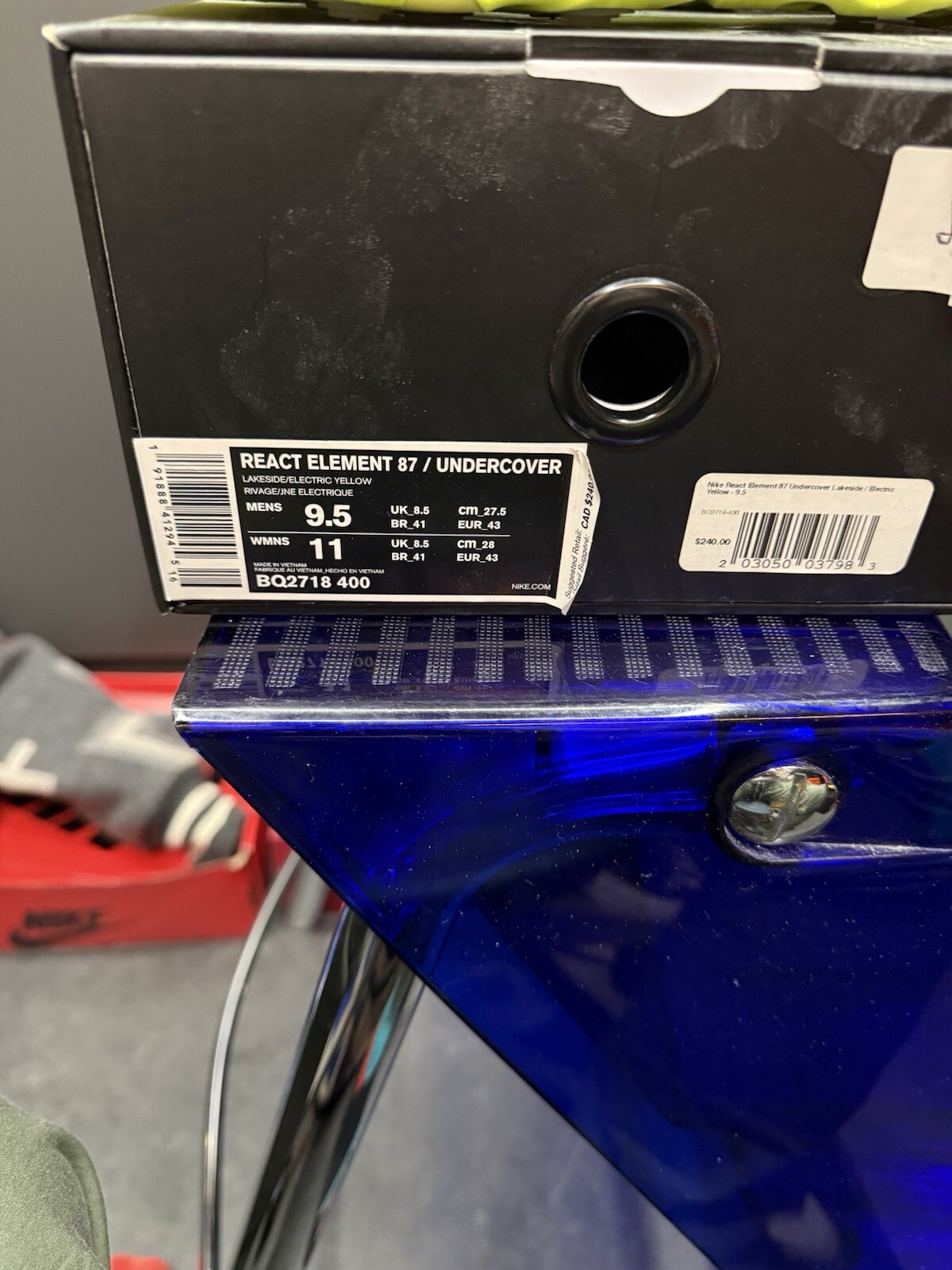 Nike React Element 87 Undercover Lakeside 9.5 BQ2… - image 5