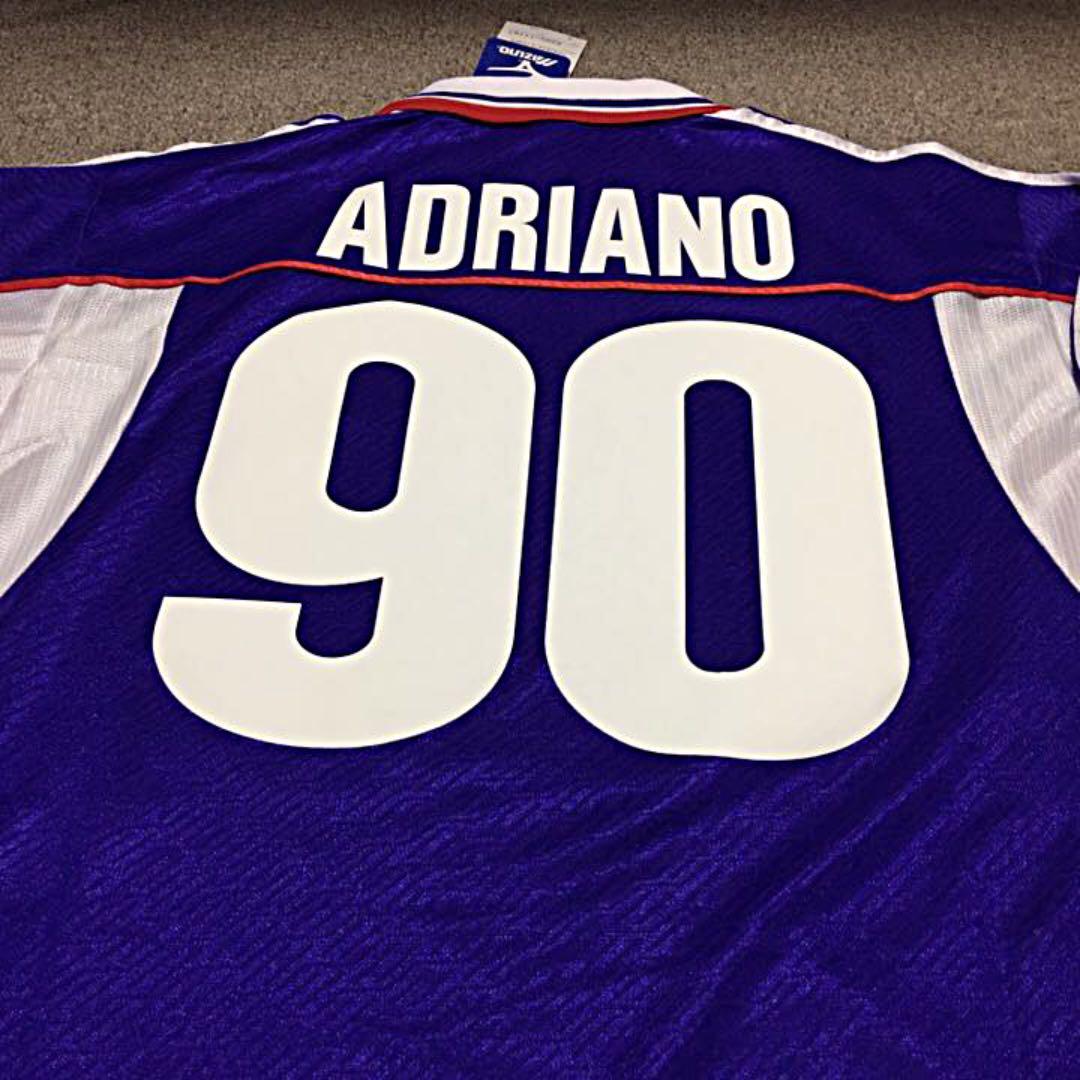 Mizuno Fiorentina soccer Jersey shirt 2001/02 Adriano #90 Mizuno Fiorentina soccer Jersey shirt 2001/02 Adriano #90