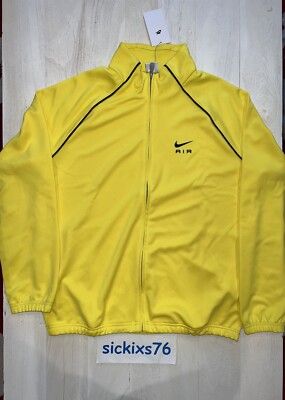Nike Air Men's Poly-Knit Men's Jacket 'Yellow Strike' Large