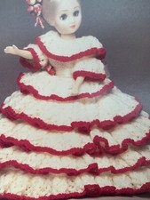 Vtg Gilbert Collection Sophie 15" Doll Dress DK Knitting Pattern Craftime GCP9