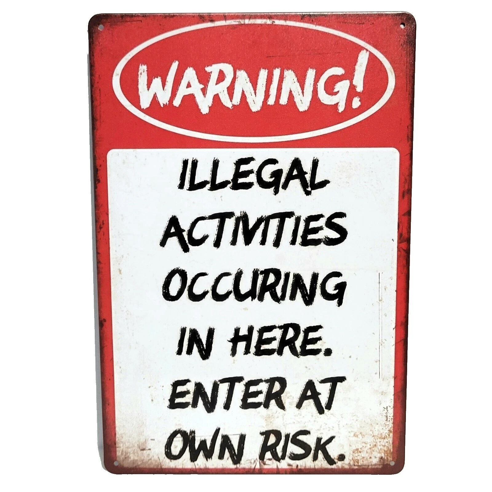 Tin Rectangle Rustic/Primitive Home Décor Plaques & Signs