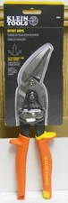 Klein Tools 2402S Offset Straight- Wide Left-Wide Right Cutting Aviation Snips