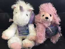 russ berrie Shining Stars Unicorn & Poodle - Set Of 2-New.-w/Sealed Code Tag.*
