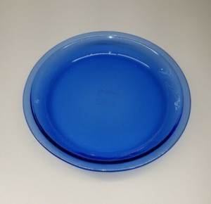 blue pyrex pie dish