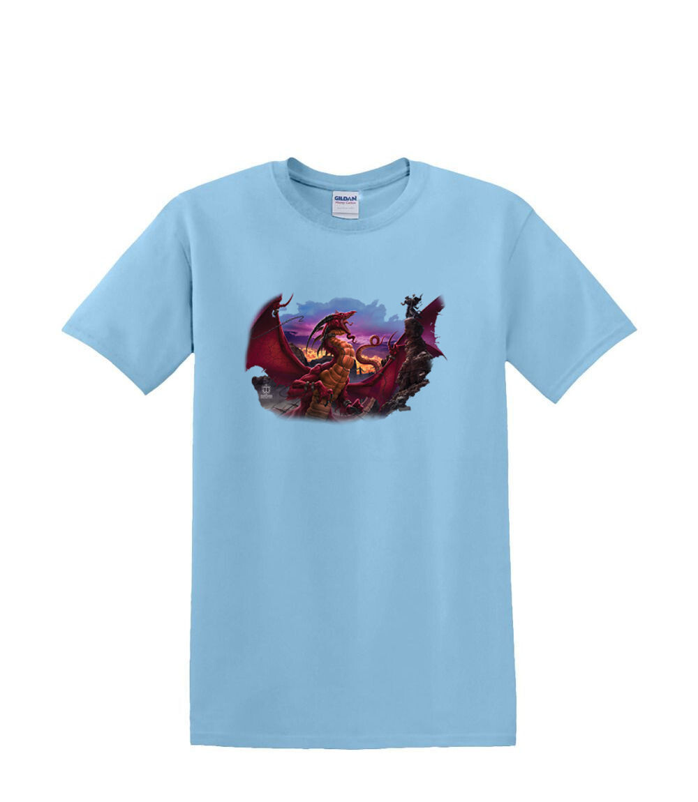 ALTRA t shirt dalla S alla 2xl 3xl DRAGO SCATENATO dnd dungen midevil divertente umorismo adulto