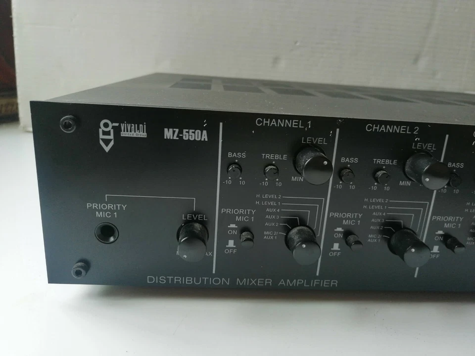 Verstärkter Mixer Multizonenverstärker VIVALDI MZ-550A - Bild 3 von 4
