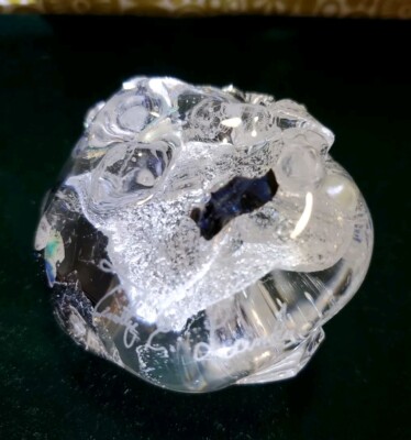 Timothy E Landers  Moon Rock Studio art  small Sculpture Dichroic Method  Signed