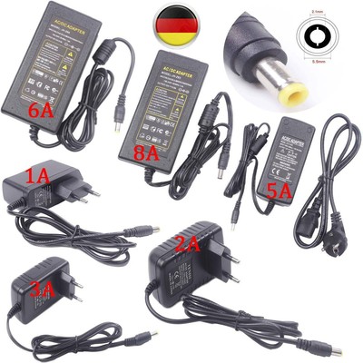 Netzteil Trafo DC12V 1A 2A 3A 5A 6A 8A Netzadapter Driver für LED Strip Notebook