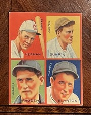 1935 Goudey 4-in-1 - R321 Babe Herman, Gus Suhr, Cy Blanton RC)