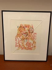 David Salle 1991 "Print For The Film Forum" Signed & Framed Postmodern Art
