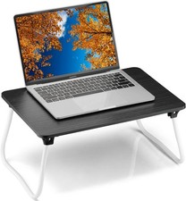 Portable Lap Desk Bed Table Table, Laptop Stand Breakfast Black