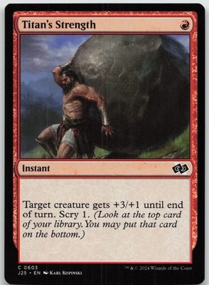 TITAN'S STRENGTH 603 - Foundations Jumpstart C NM -