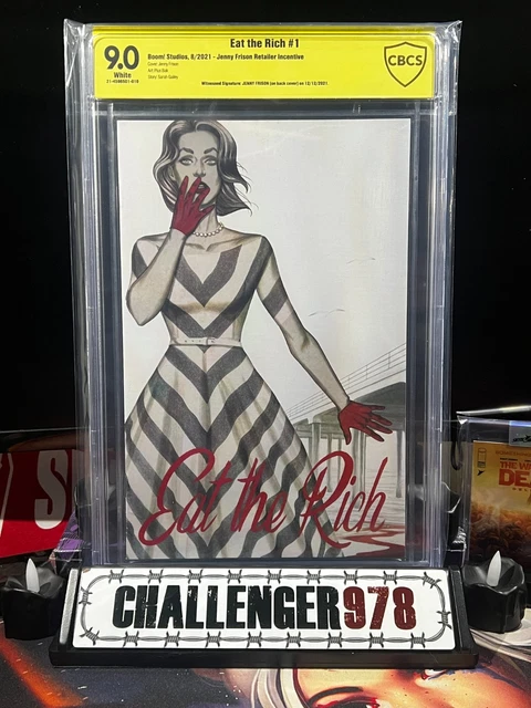 CBCS 9.0 EAT THE RICH #1 1:25 Jenny Frison SIGNED SLAB