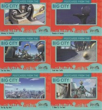 2005 ROBOTS THE MOVIE POSTCARDS FROM THE BIG CITY FILM CARDS SET PC-1 to PC-6