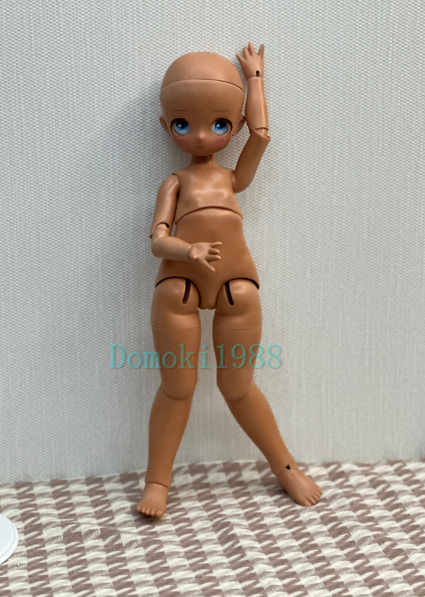 ドールハウス　BJDディーラー様製 1/4 PUYOODOLL KUMAKO 用 1/4 BJD Doll handmade puyoodoll kumako egg Tan Skin 11-Free Face
