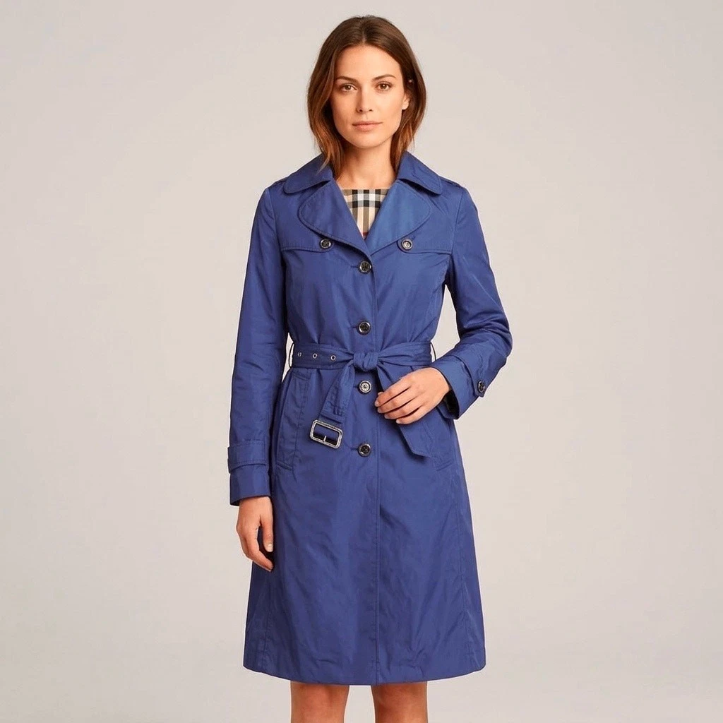 ジャケット・アウター Burberry Trench Coat Wool&Cashmere Navy Burberry Navy Trench In Women's Coats & Jackets for sale | eBay