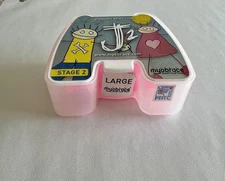 Myobrace stage 2 J2 trainer Orthodontic silicone appliance JUNIOR Large PINK MRC