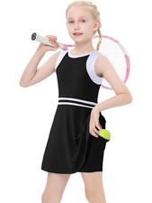 Cute Golf Tennis Dress Workout Athletic Dresses for Girl with Pockets Shorts ...