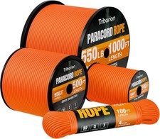 Paracord Rope 550 lb - 100ft 5/32" Parachute Cord 4MM 7-Strand para Cord - Heavy