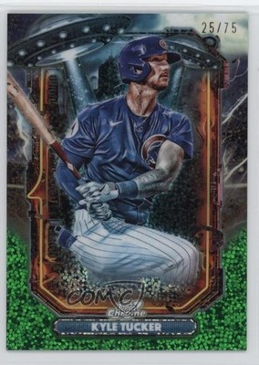 2025 Topps Cosmic Chrome Green Space Dust Refractor 25/75 Kyle Tucker #ET-8 1r8i