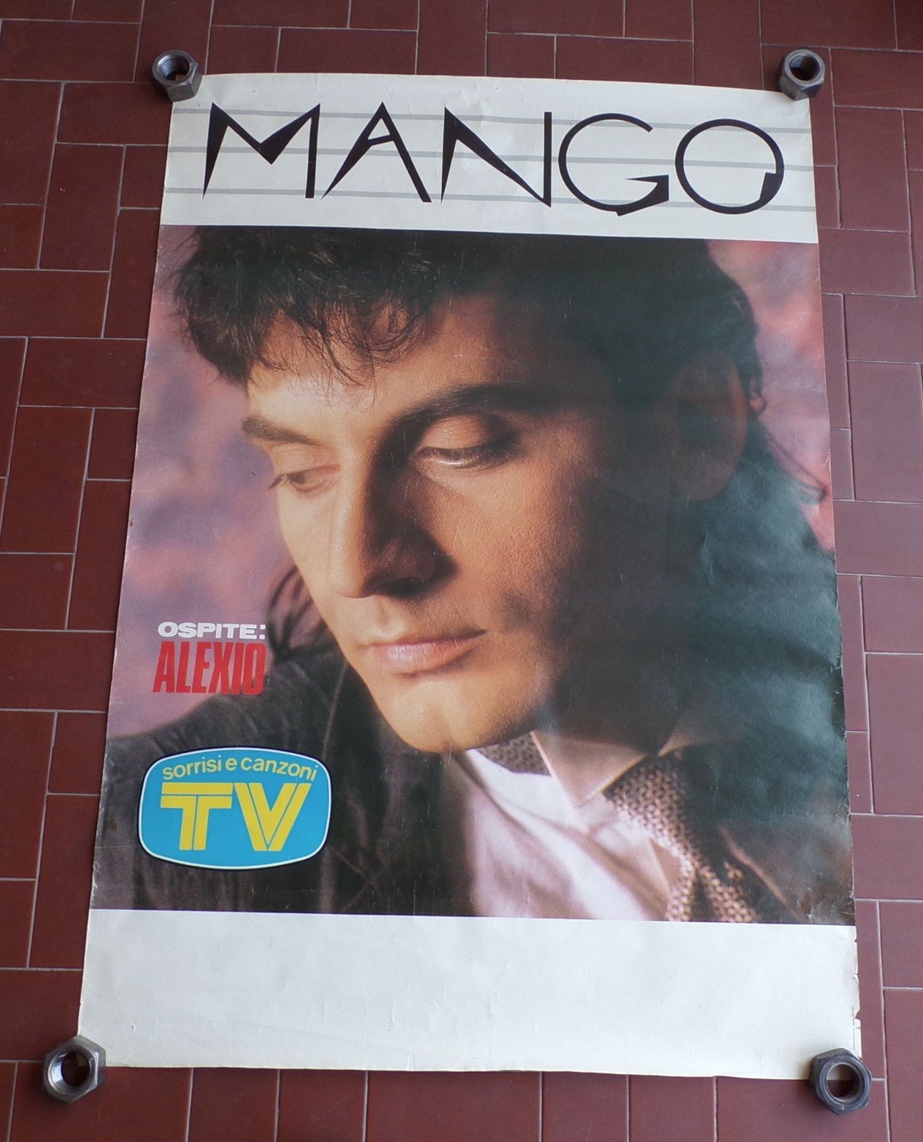 Manifesto Pino MANGO Concerto Tour Odissea 1986 POSTER 69x100 Giuseppe
