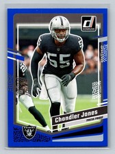 2023 Donruss #180 Chandler Jones Press Proof Blue Las Vegas Raiders