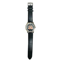 NFL Cincinnati Bengals Wrist Watch Black Football SPARO Needs Battery