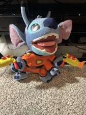 Vintage 2002 Disney Lilo Stitch Experiment 626 Blaster Space Suit Plush 12"