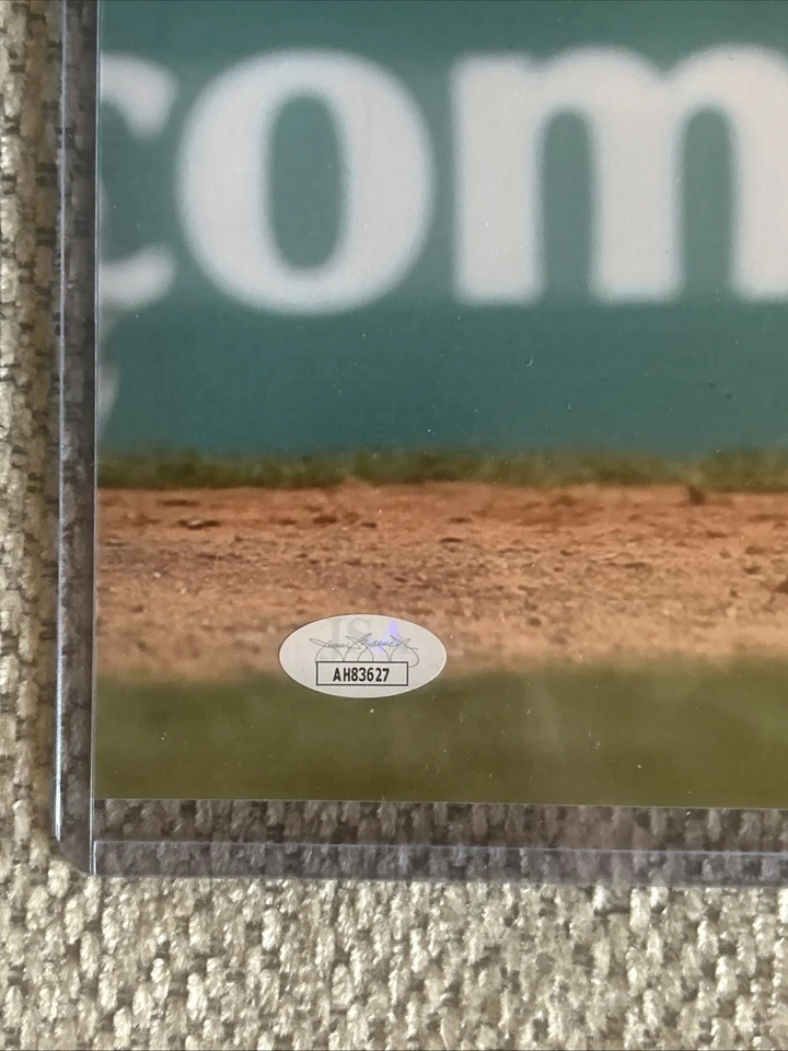 Vladimir Guerrero Sr. Signed Anaheim Angels 16x20 Batting Photo JSA - Image 3 of 4