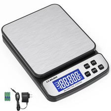 Digital Shipping Scale 110 lbs x 1g with Hold and Counting Function Mail Scal...