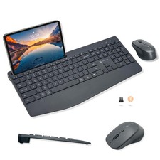 X9 Wireless Keyboard and Mouse Combo Bluetooth 2.4GHz - Quiet, Full Size, Mu