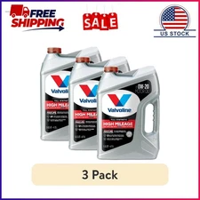 (3 pack) Valvoline Full Synthetic High Mileage MaxLife 0W-20 Motor Oil 5 QT