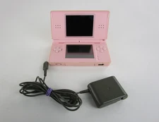 Nintendo DS Lite Handheld Game Console USG-001 Pink W/Charger For Parts/Repair